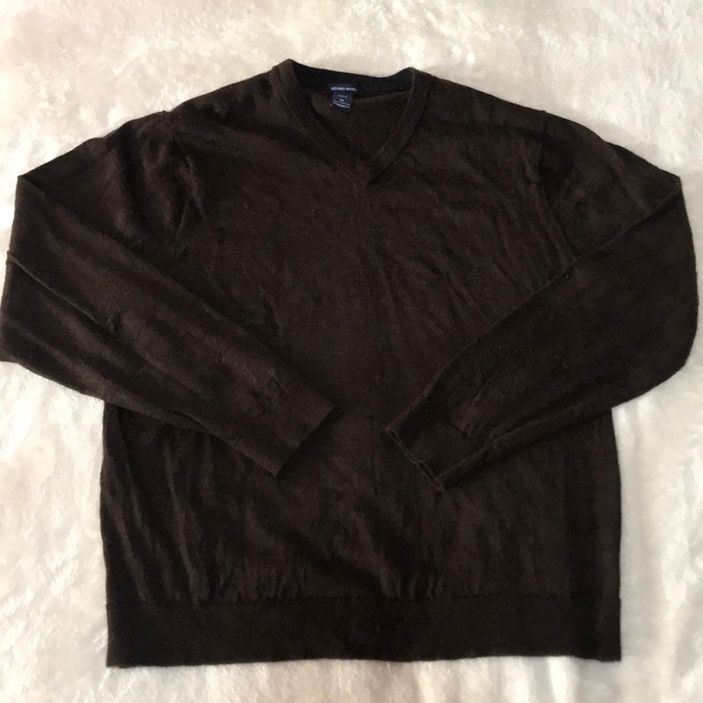 Brown Gap V Neck Sweater